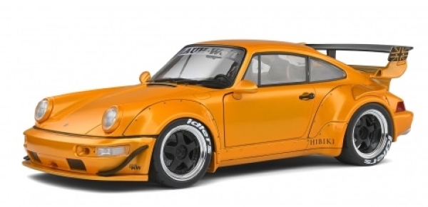 421181370 Porsche 911 (964) RWB Hibiki 2016 orange 1:18